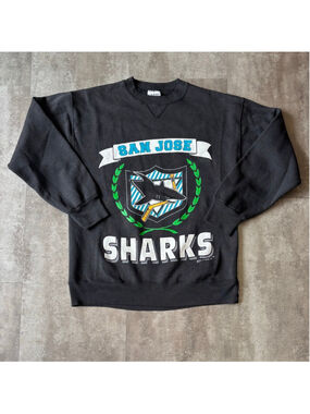 Vintage San Jose Sharks Sweatshirt Mens Large Signal Sports